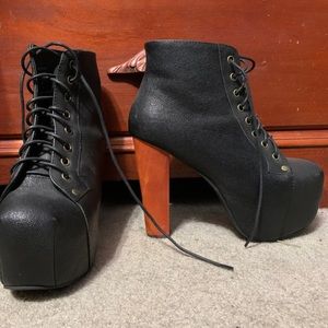 Jeffrey Campbell platform booties